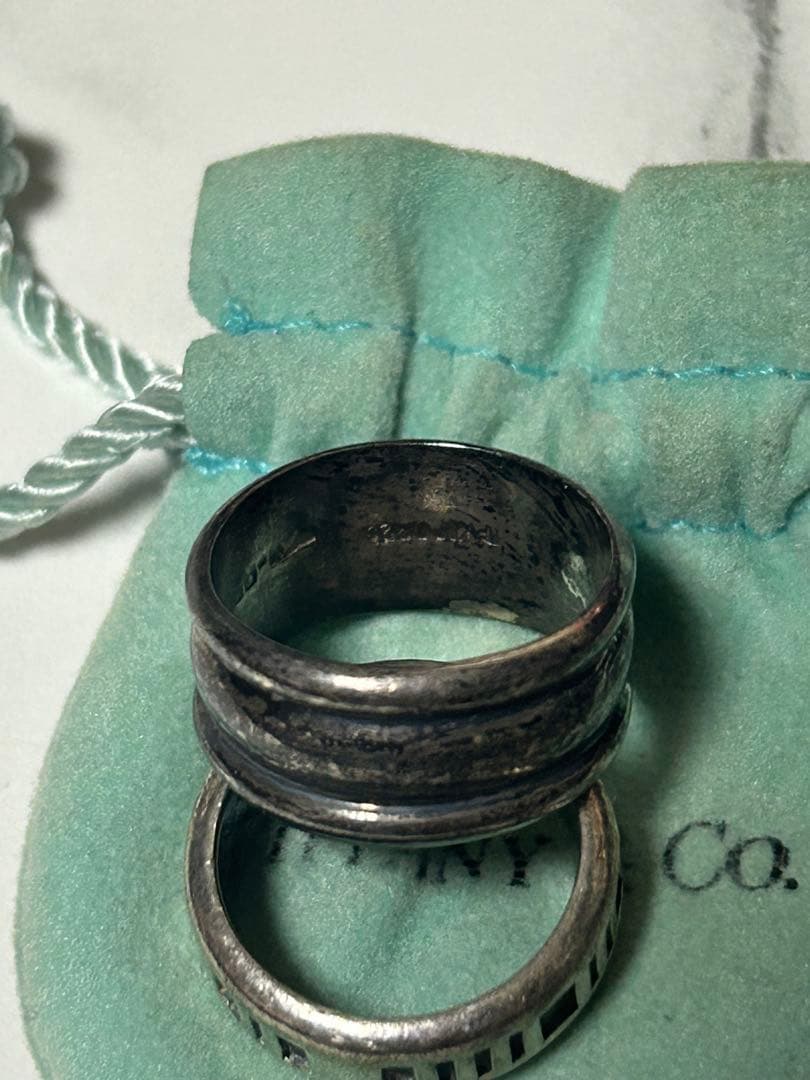 中*吉様 ティファニー 指輪 シルバーリング 13号 16号 詳細不明