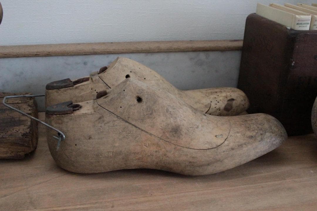 【C】フランスアンティーク木製シューモールド