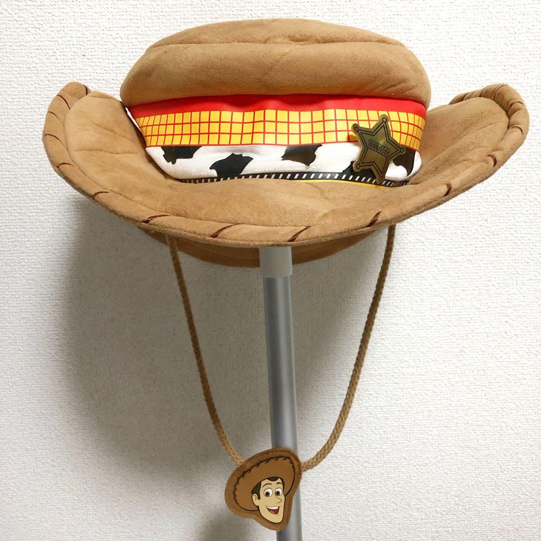 【美品】ディズニー　トイストーリー ウッディ ファンキャップ ハット 被り物