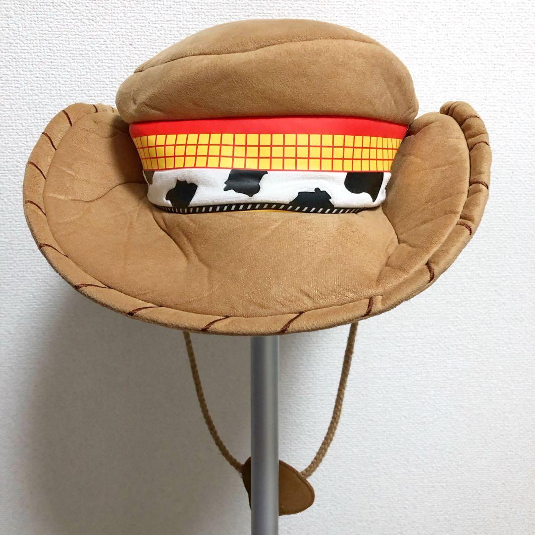 【美品】ディズニー　トイストーリー ウッディ ファンキャップ ハット 被り物