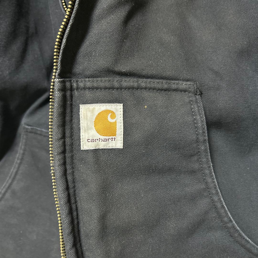 carhartt アクティブジャケット ダックフルジップパーカー XL ブラック