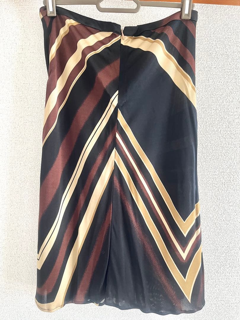 GIANNI VERSACE ストライプ タイトスカート 40