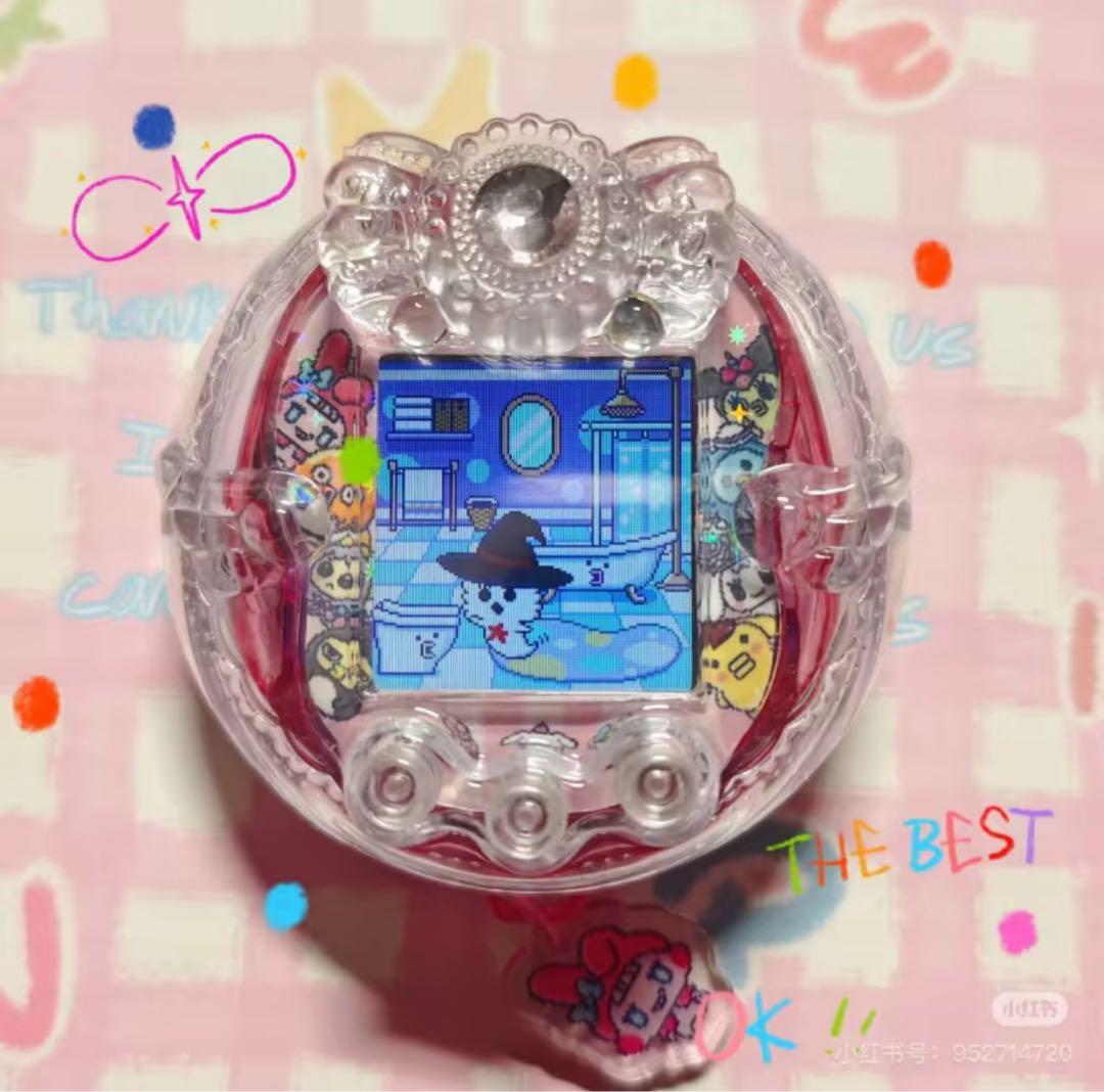 【値下げ対応可】初期傷あり　たまごっちユニクリアケース　カバー　リボン付き