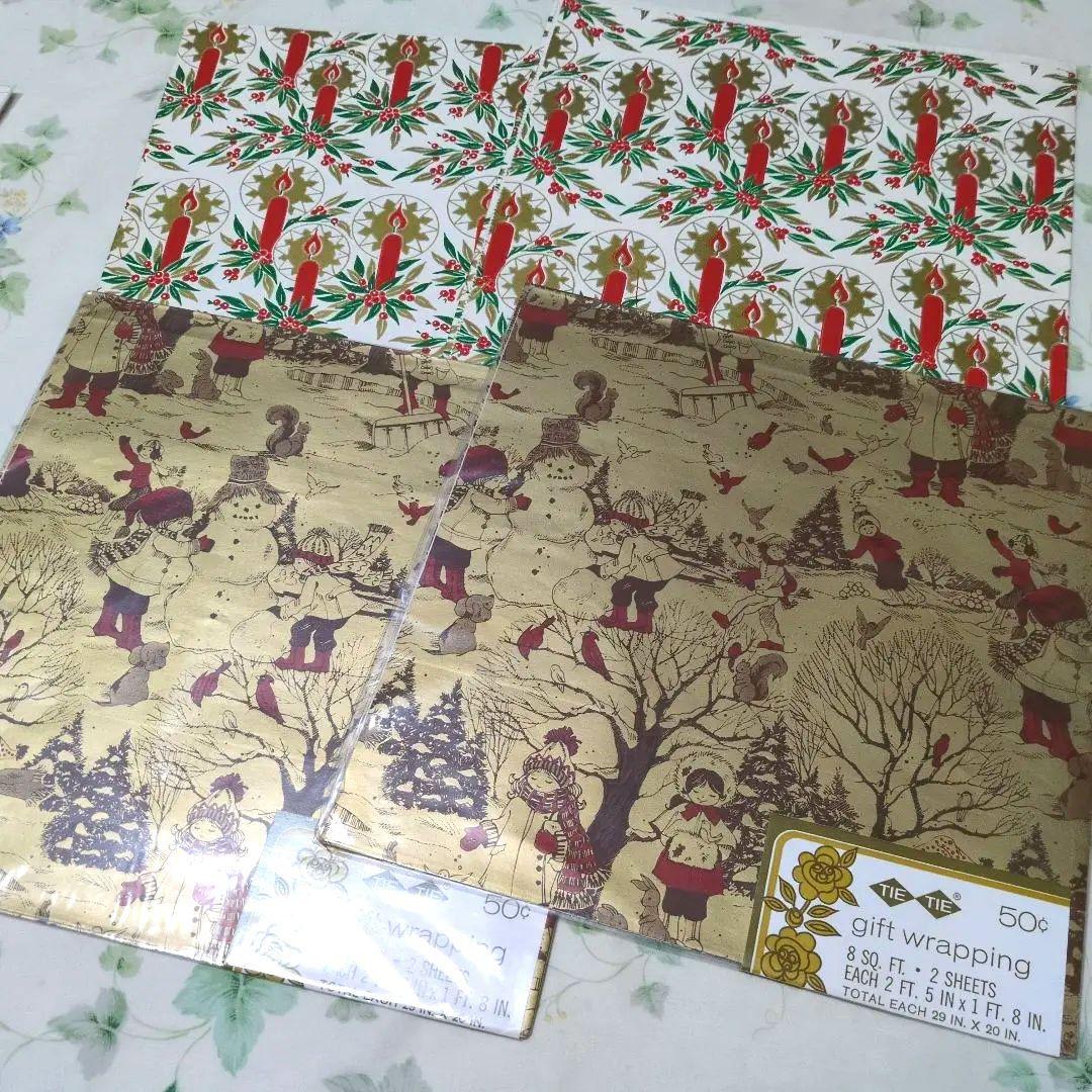 クリスマス　包装紙　ギフトラッピング　海外製 ホールマーク他