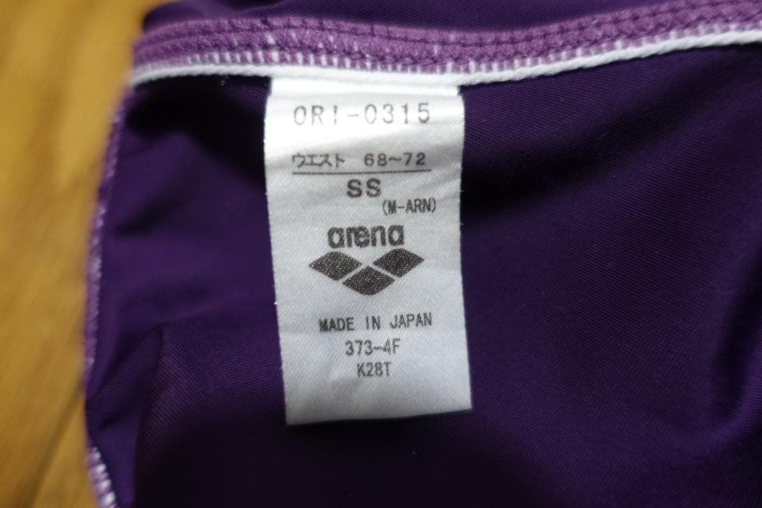 arena ORI-0315 NUX-f 競泳水着 Vパンツ 競パン サイズSS