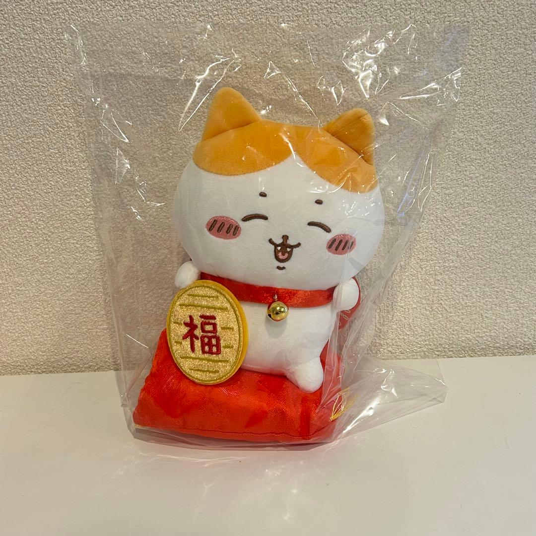 ちいかわ　ぬいぐるみ　招福　だるまになっちゃった　おかおバッチ　ミニカゴ