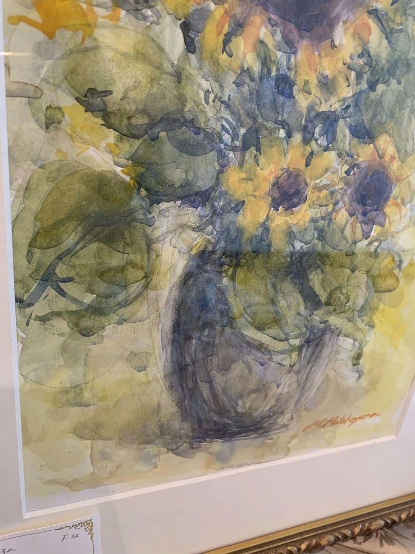 水彩画　ひまわり