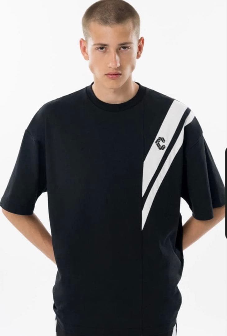 CRONOSクロノス Tシャツ ブラック ショートスリーブ 黒