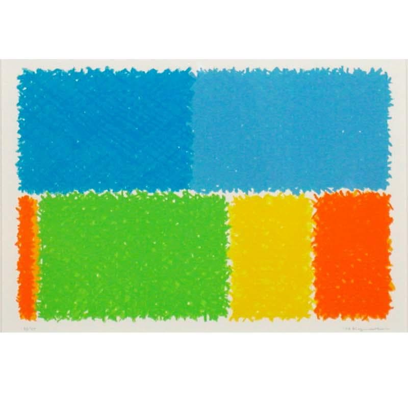 ☆西村一夫☆「内なる風景-B」シルクスクリーン　半切サイズ