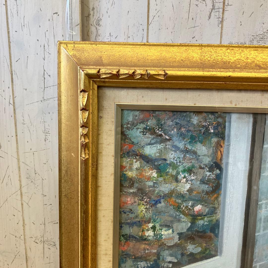 昭和レトロ 人物画 肖像画 油絵 油彩画 絵画 アート 壁掛け 壁飾り 額装