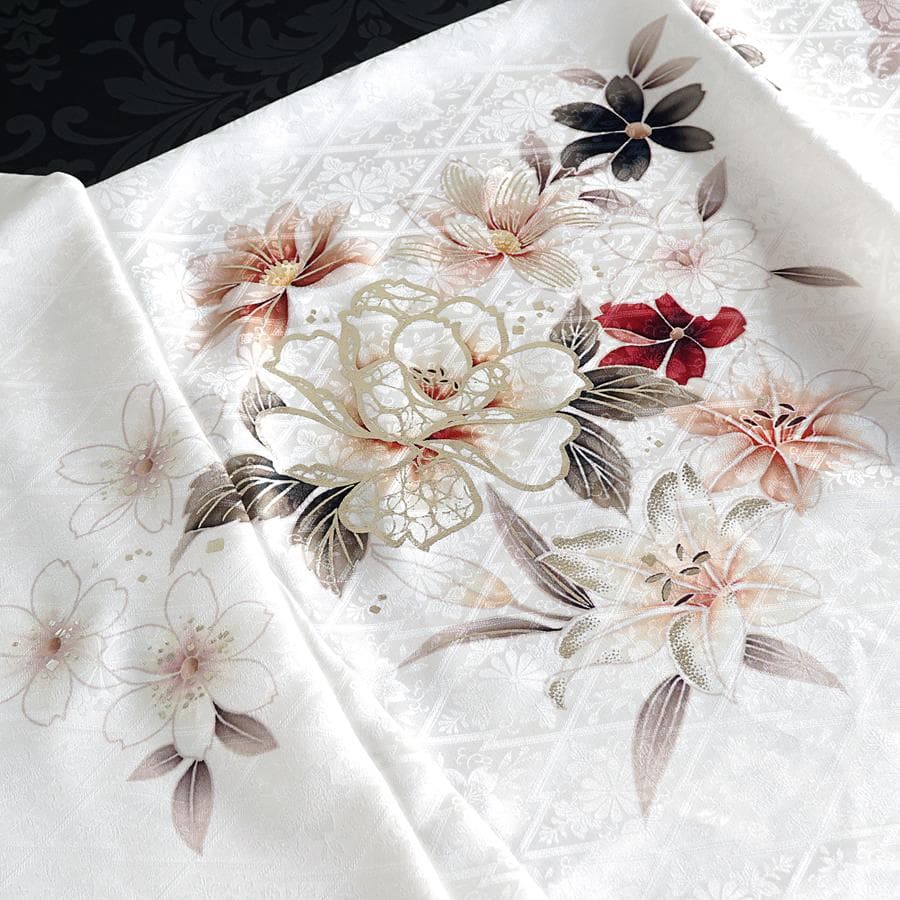 専用　ご予約　振袖セット　オーダー仕立て　白地　刺繍　金彩加工　成人式