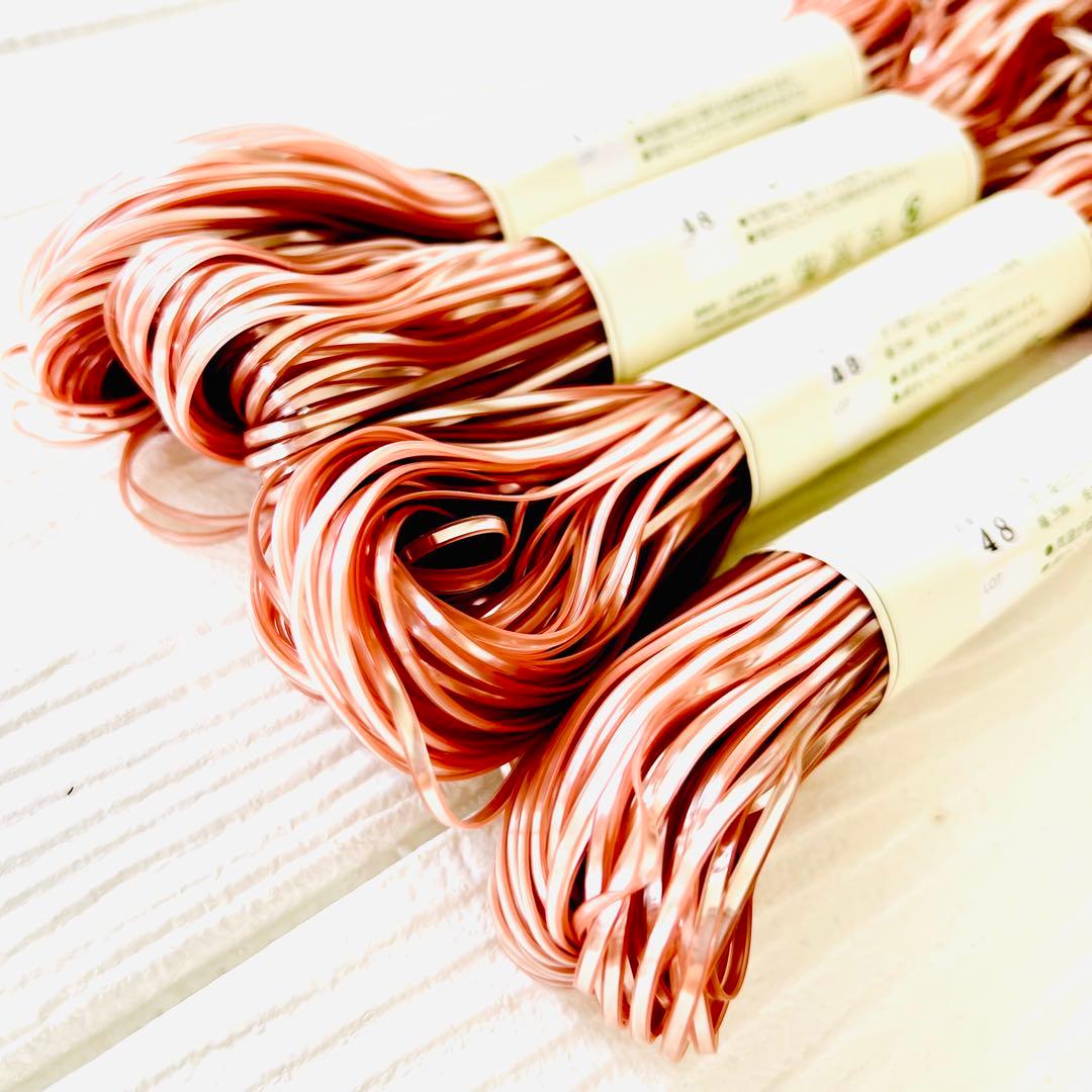 新品未使用品❣️ジュエリーヤーン　パウダーピンク　4点まとめ売り　ラメルヘンテープ