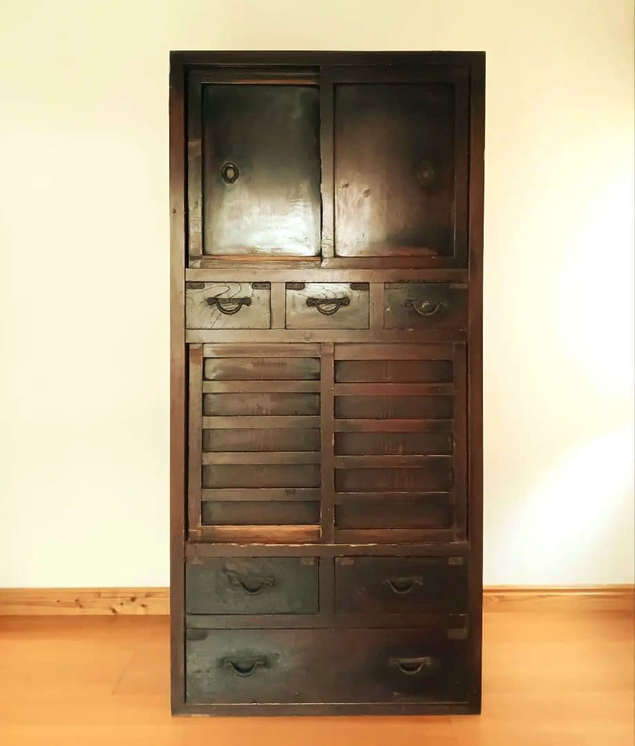 生活用 多目的箪笥 水屋　食器棚 明治時代