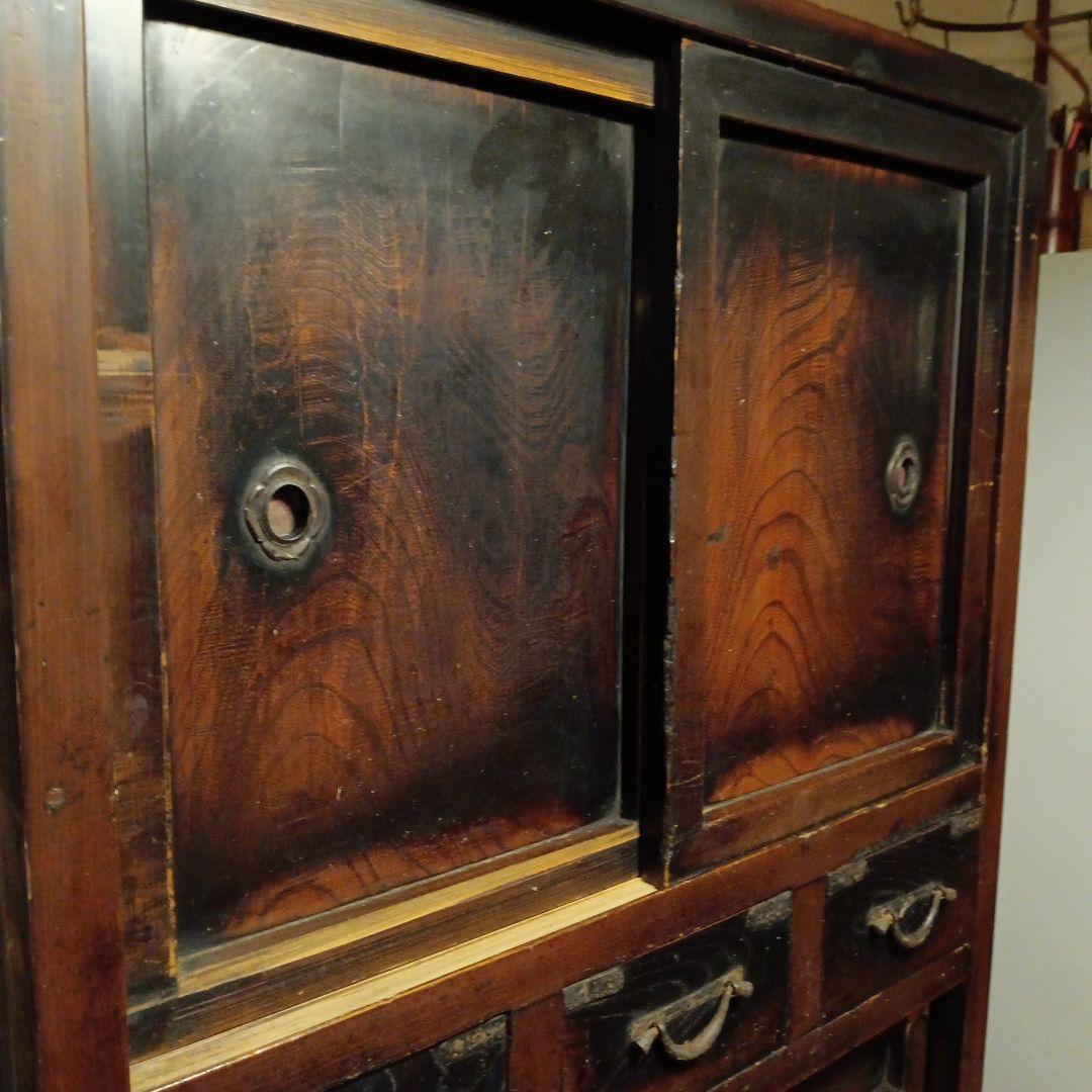 生活用 多目的箪笥 水屋　食器棚 明治時代