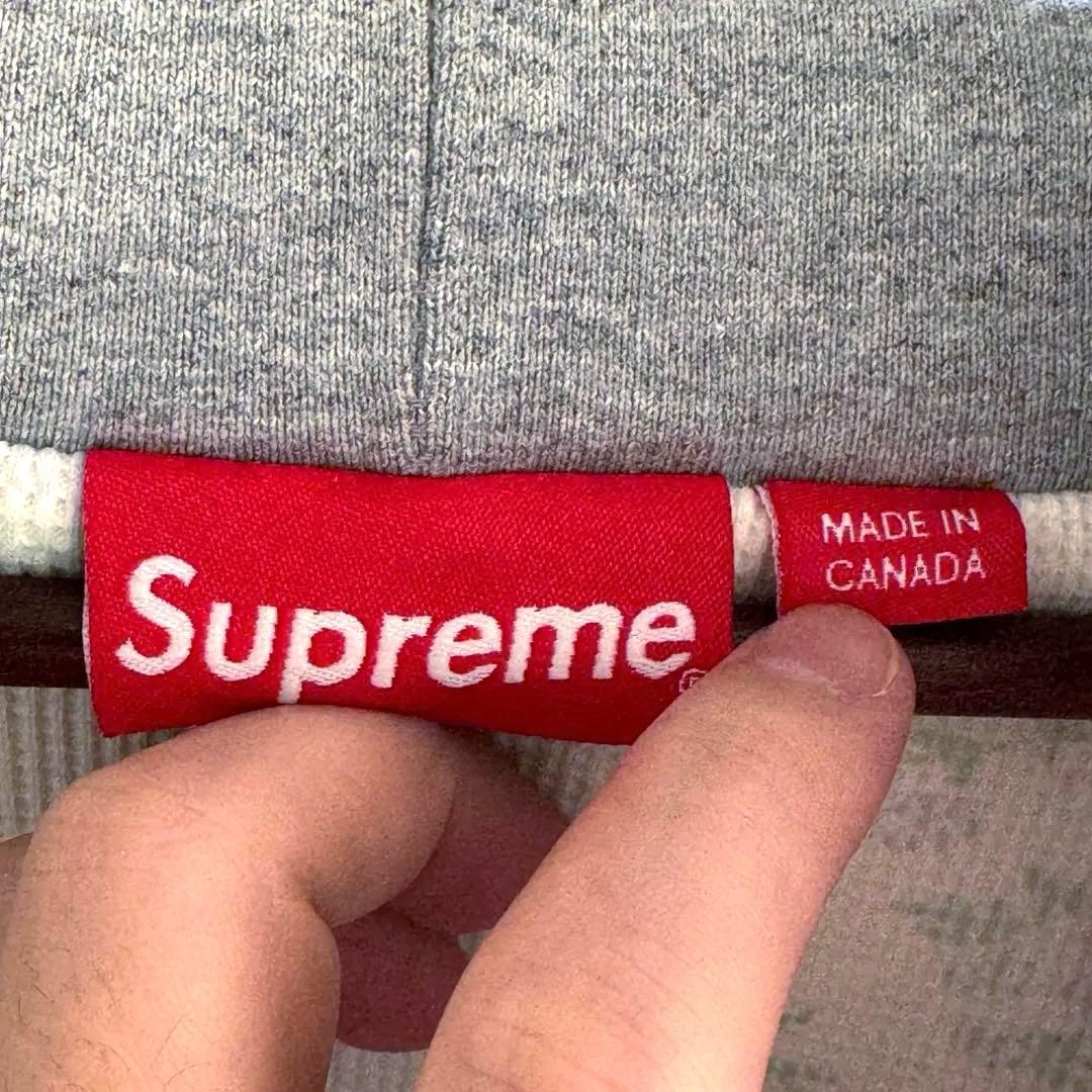 【希少】Supreme 花柄サーマル ジップパーカー L グレー 美品