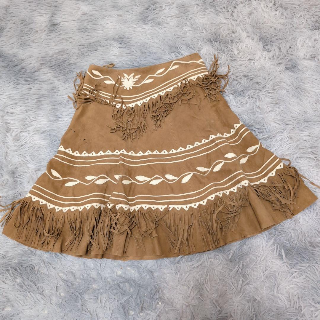 『 RALPH LAUREN』 ラルフローレン ボヘミアン フリンジスカート