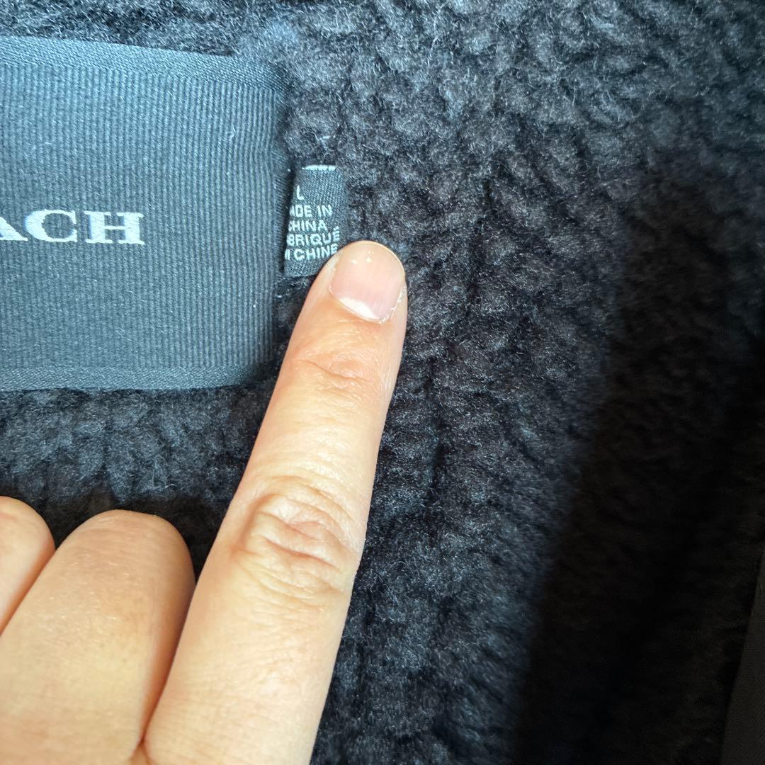 COACH　コーチ　ファー付きジャケット　Lサイズ