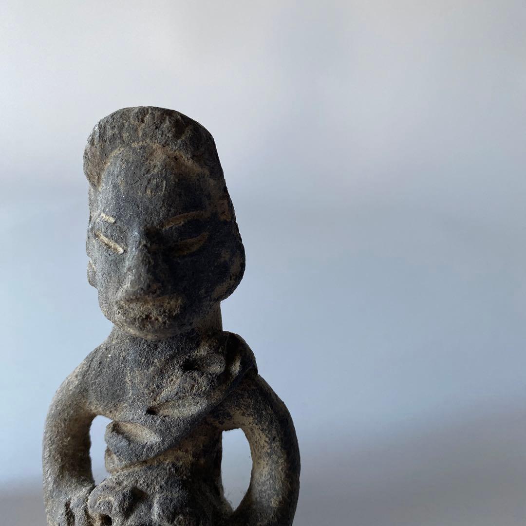 メキシコ 土製人物像 一対 プリミティブアート 中米系 土偶 人物像 ペア