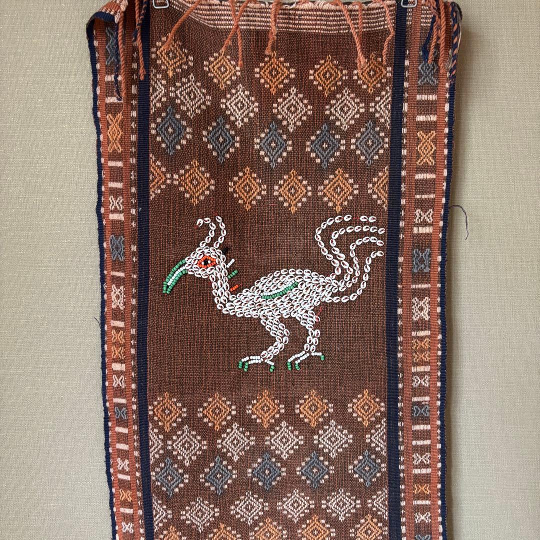 アニマル　手織り　ジェルワーク　タペストリー