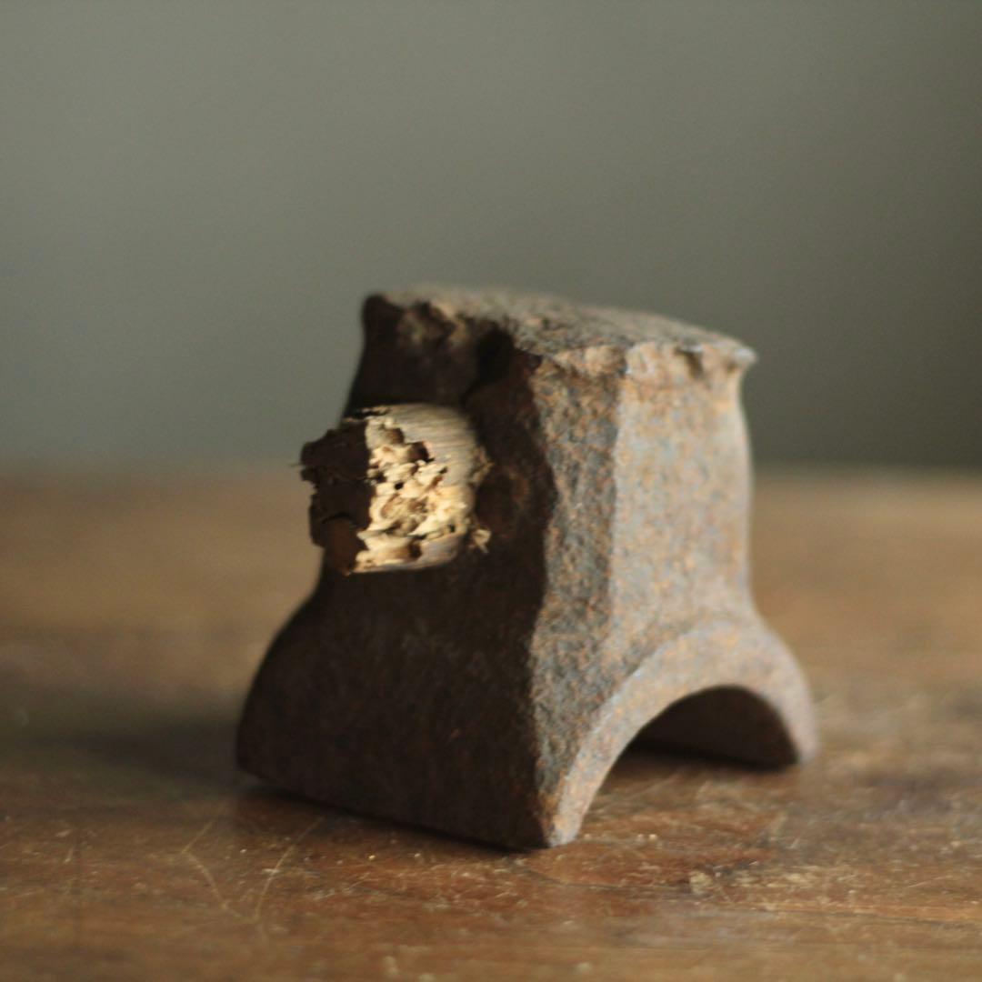 鉄塊 オブジェ 古道具 アンティーク デビルスタワーのような。