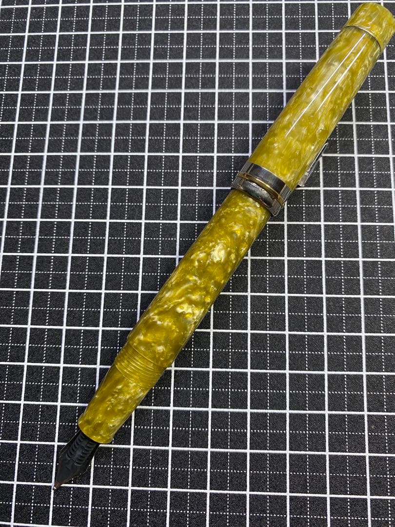 DELTA Vintage Acid-green 万年筆　字幅F