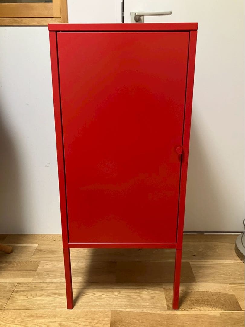 早い者勝❗IKEA キャビネット　LIXHULT リックスフルト 廃盤　レッド赤