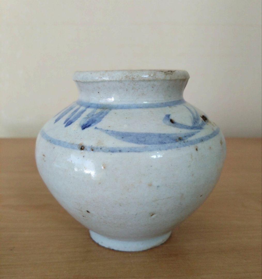 李朝染付小壺　古美術　李朝 小壺