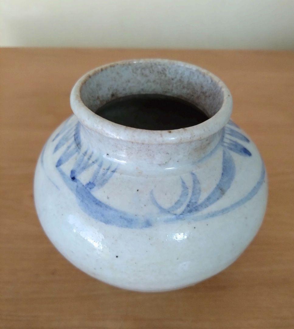 李朝染付小壺　古美術　李朝 小壺