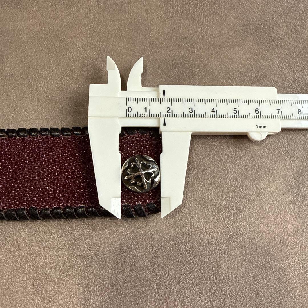 A&G エーアンドジー レザーブレスレット シルバー クロスモチーフ