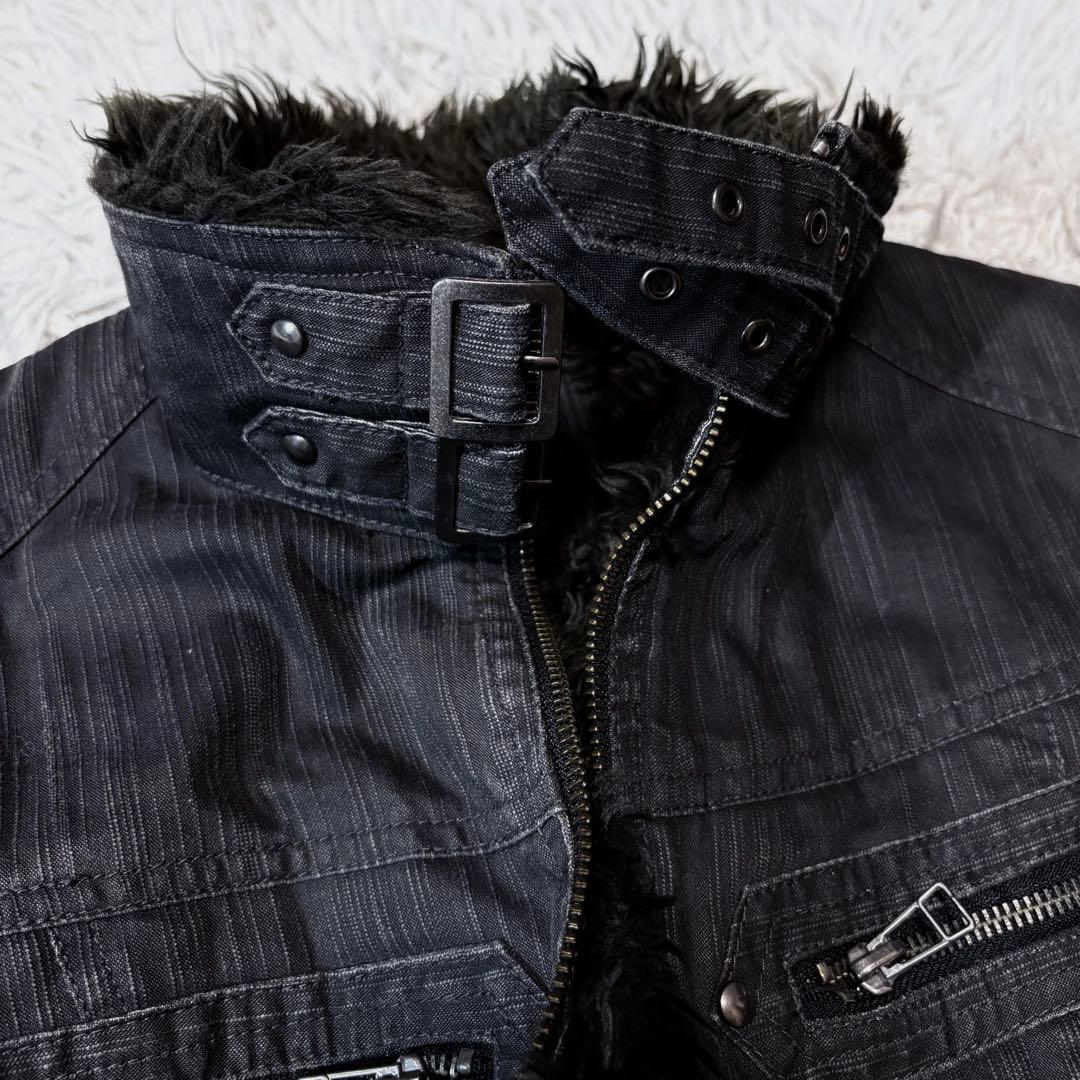 ジャケット・アウター 00s grunge far riders jacket y2k