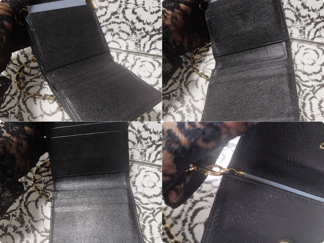 シャネルココボタン　折り財布