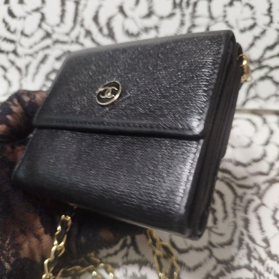 シャネルココボタン　折り財布