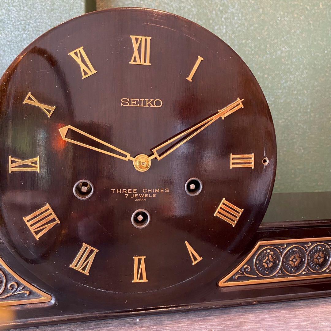 SEIKO THREE CHIMES 7 JEWELS 置時計 アンティーク