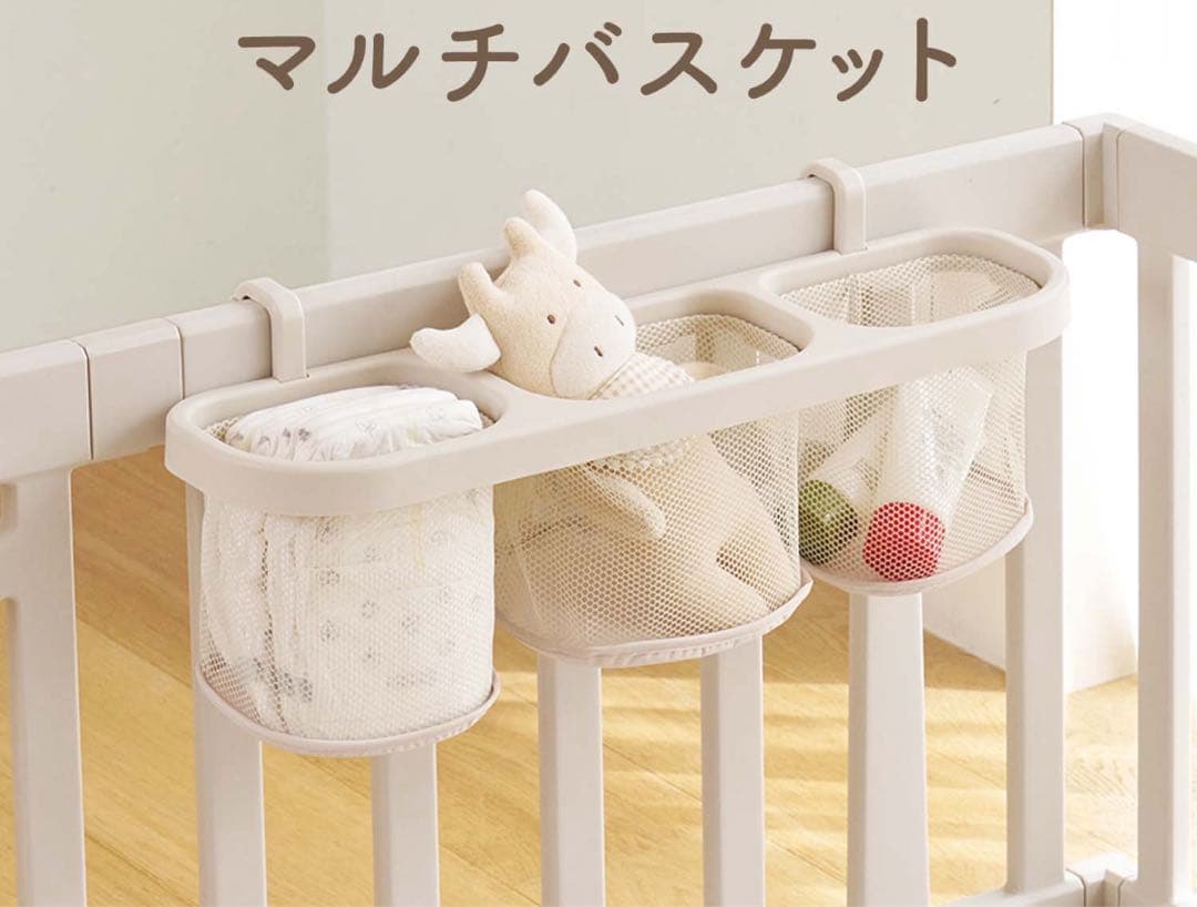 cocozariペットサークル 140×200中仕切りタイプとマルチバスケット