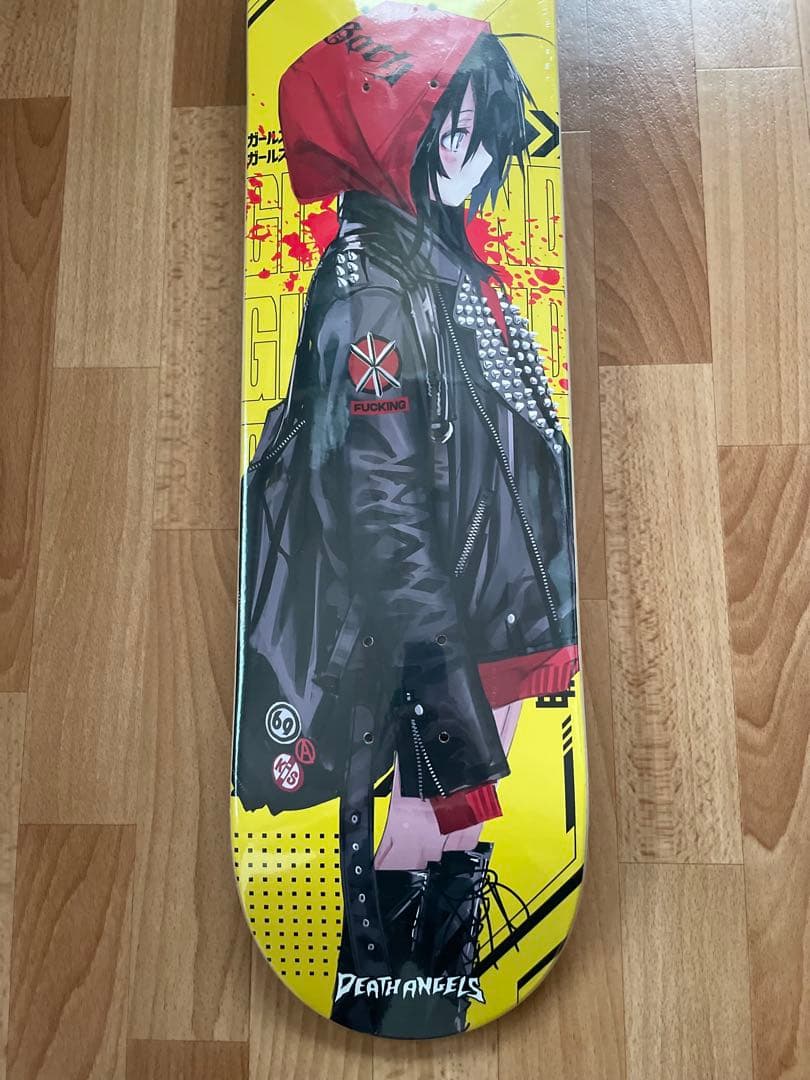 【未使用品】儀式氏の個展ガールズエンド スケボーデッキ DEATH ANGELS