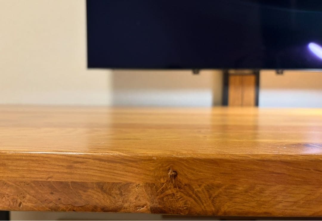 【キニー】天然木天板ウッドダイニングテーブル