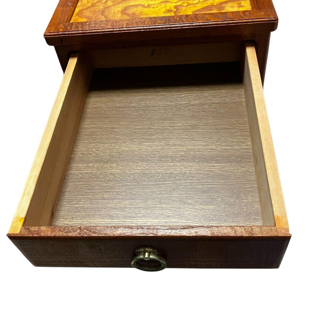 アンティーク調 5段チェスト 木製 引き出し収納 コンパクト