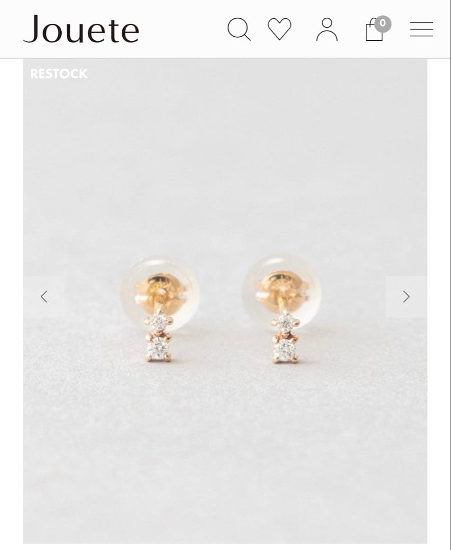 Jouete ダイヤモンドピアス　（片耳）