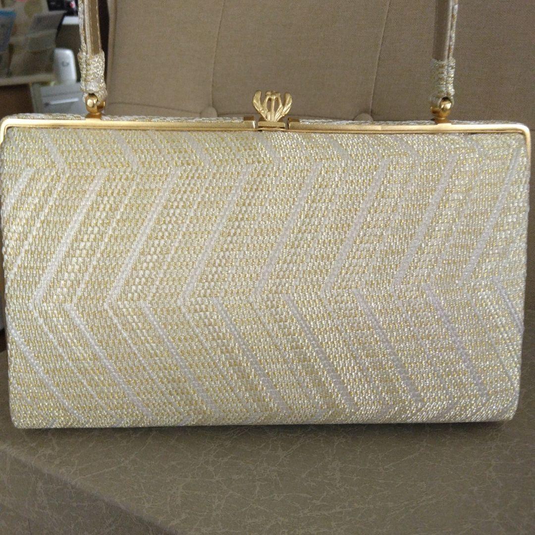 ハンドバッグとゴールド草履セットMサイズ