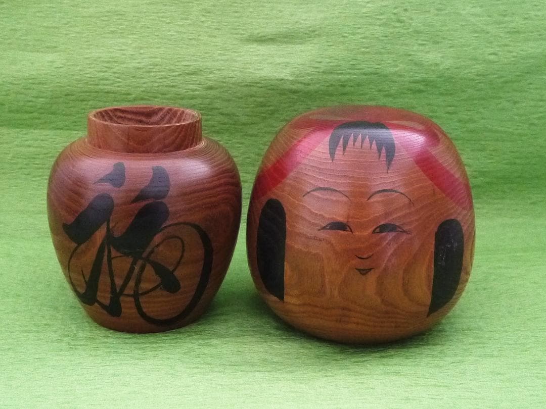 こけし 土湯こけし 23.5cm 小物入れ 徳永慎一