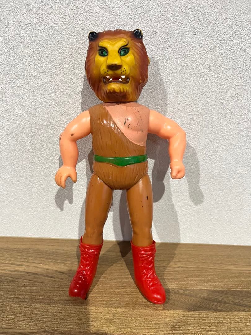 【当時物】中嶋製作所 タイガーマスク ソフビ 「ザ・ライオンマン」