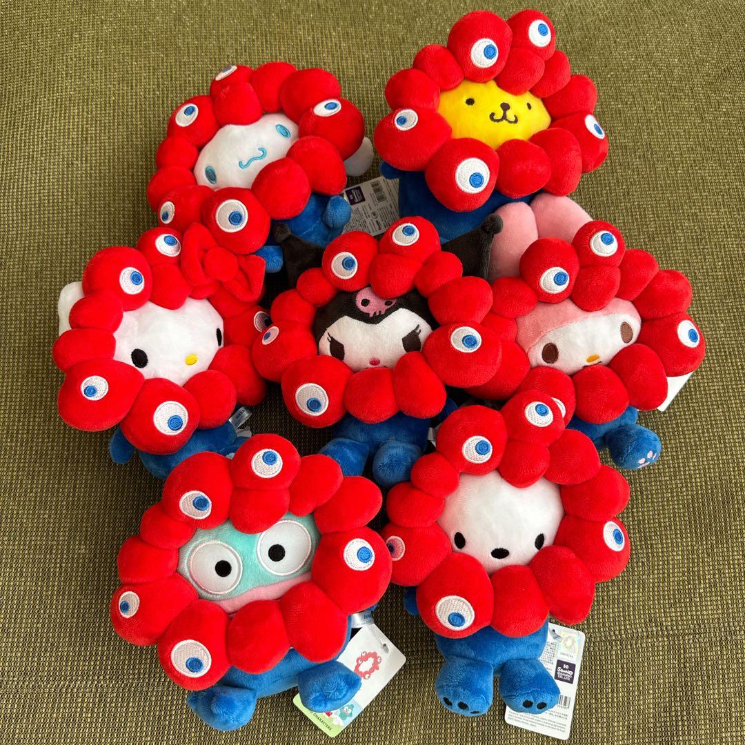 【販売終了品】ミャクミャク　サンリオ　ぬいぐるみセットMサイズ　コンプリート