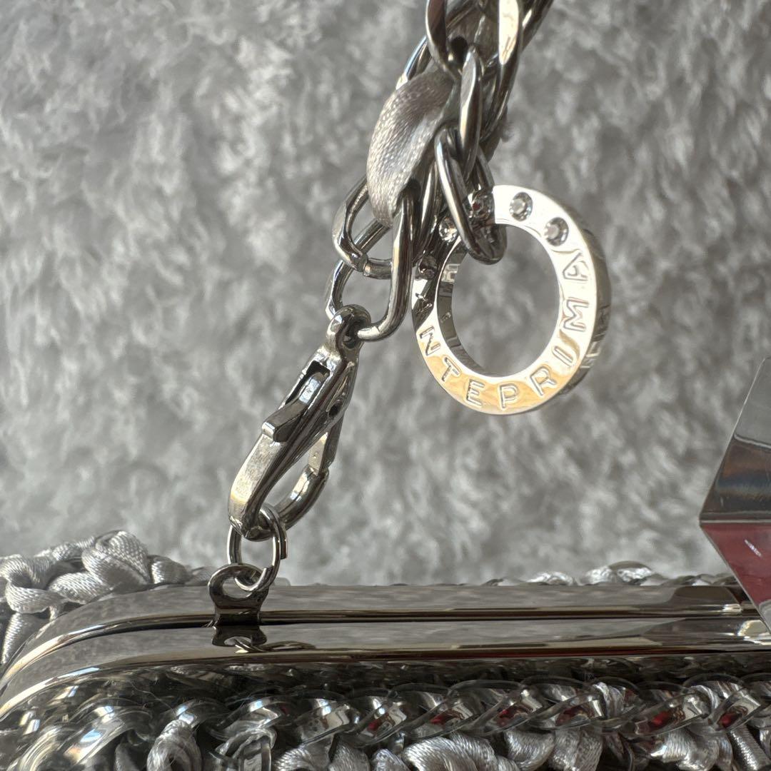 アンテプリマ クリスタッオフィオッコ ワイヤー 2way バッグ リボン がま口