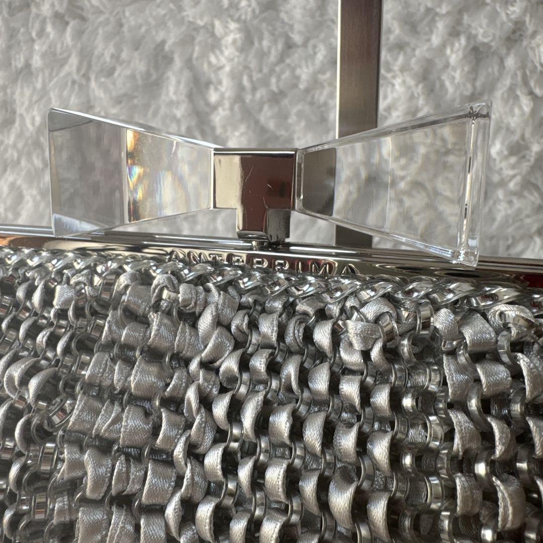 アンテプリマ クリスタッオフィオッコ ワイヤー 2way バッグ リボン がま口