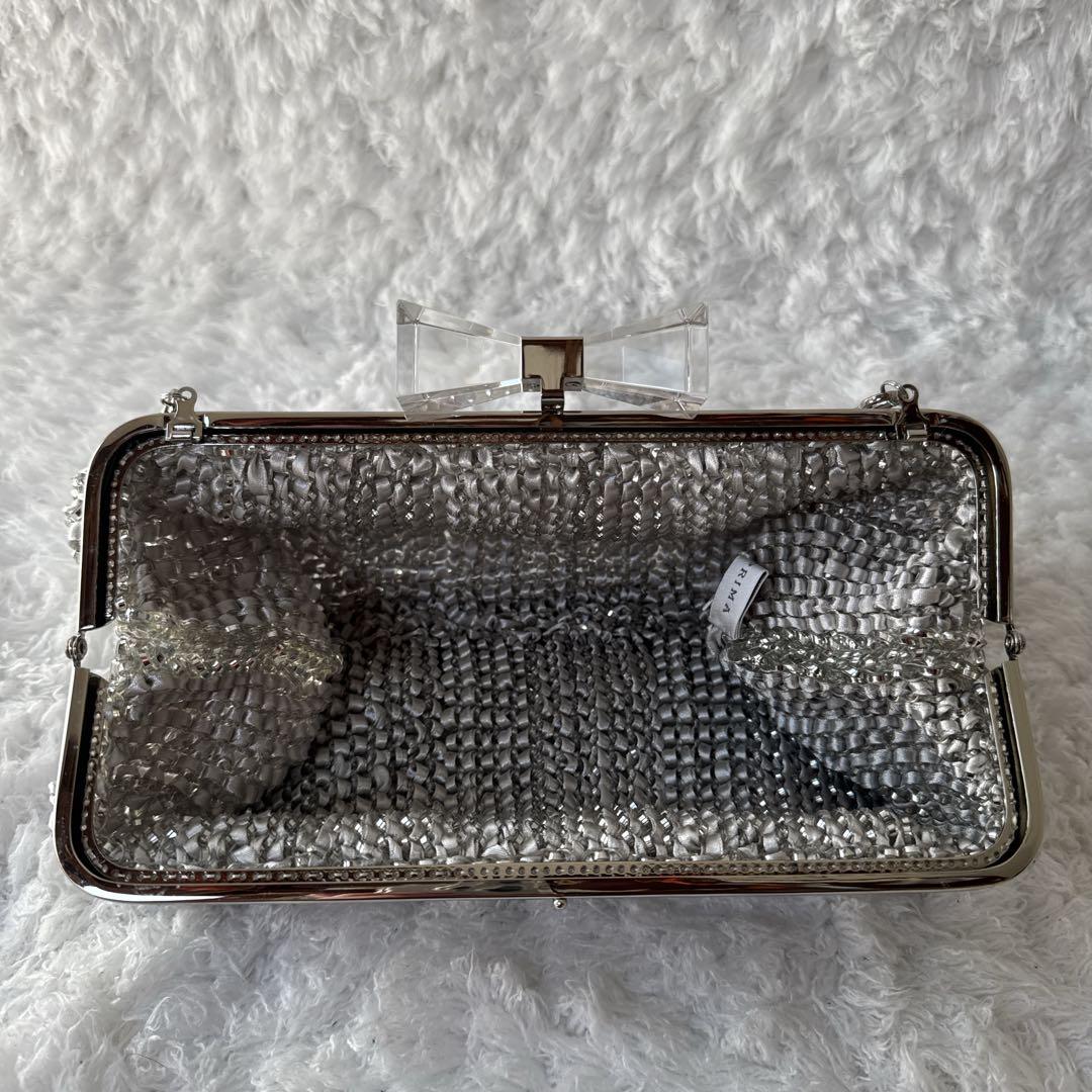 アンテプリマ クリスタッオフィオッコ ワイヤー 2way バッグ リボン がま口