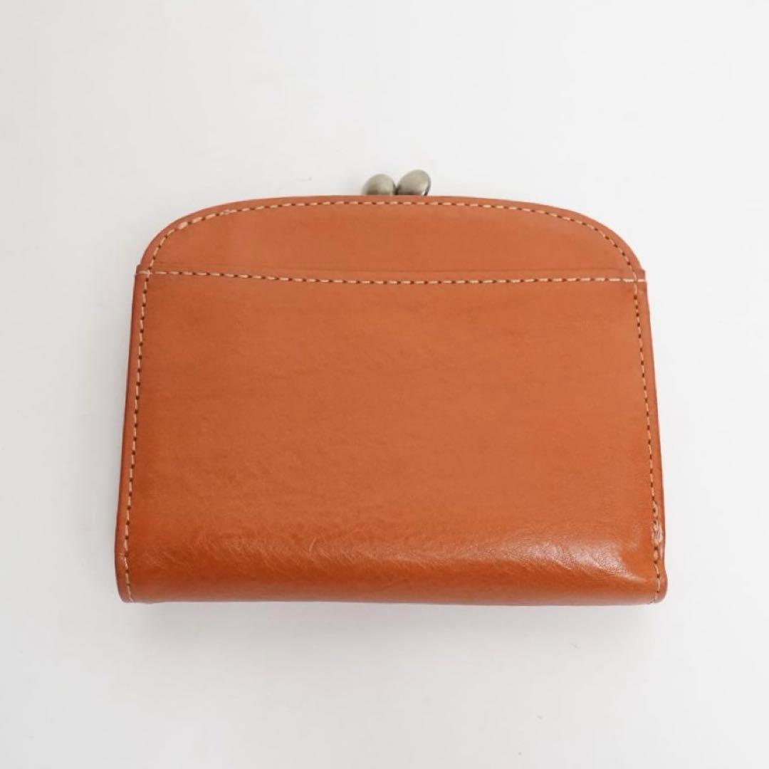 【未使用級】ダコタ 小銭入れ付き二つ折り財布 レザー がま口 マーゴット