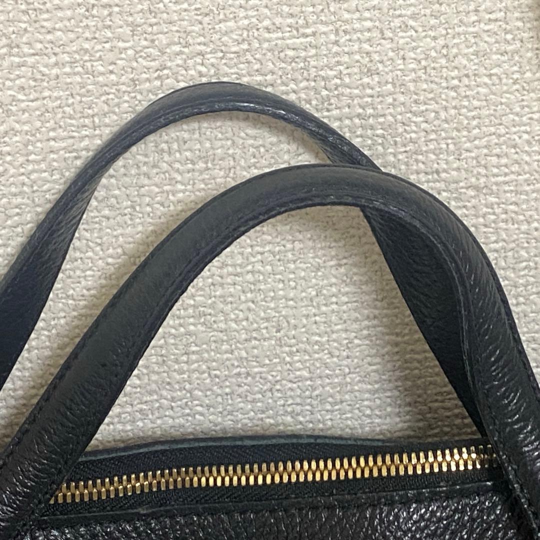 【美品】GIANNI CHIARINI オリガミ M 2wayバッグ 黒