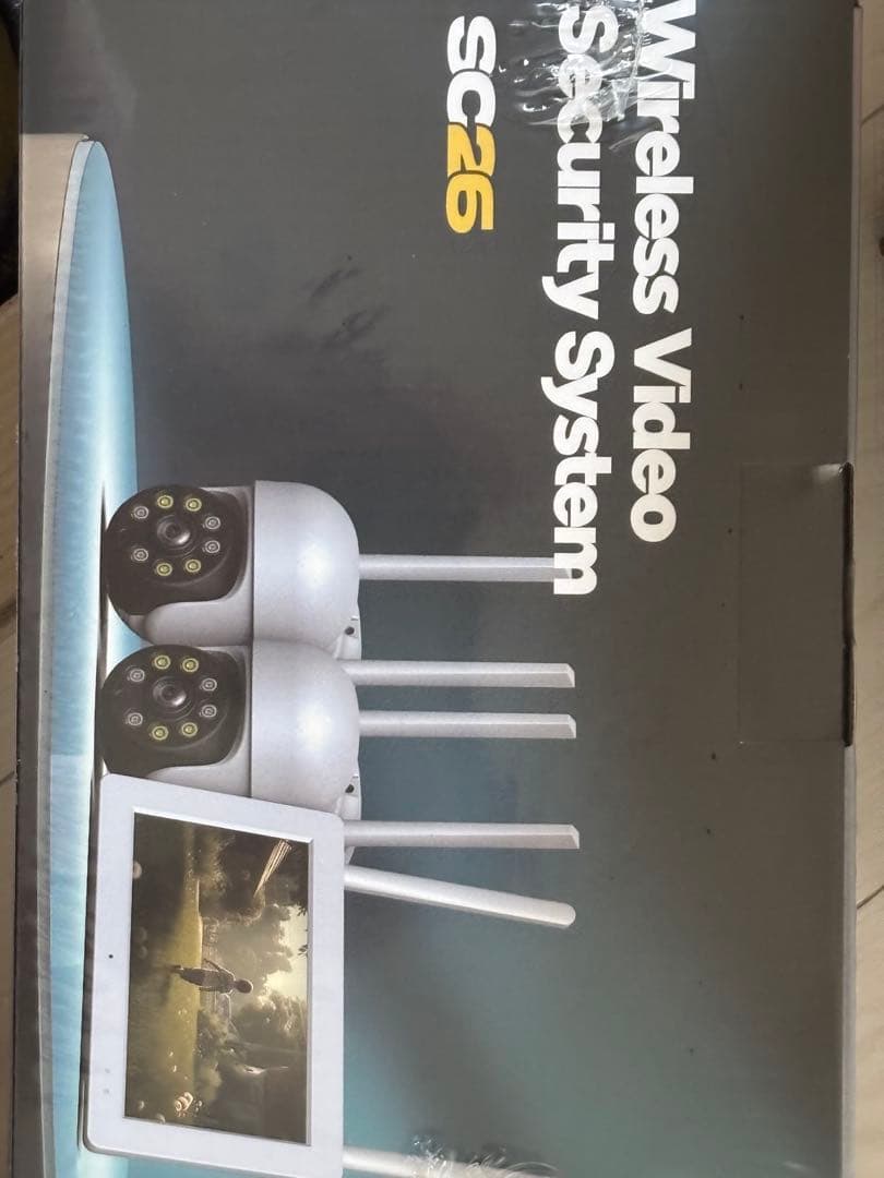 防犯カメラ 屋外 監視カメラ モニター付き ドーム型カメラ ワイヤレス2台セット