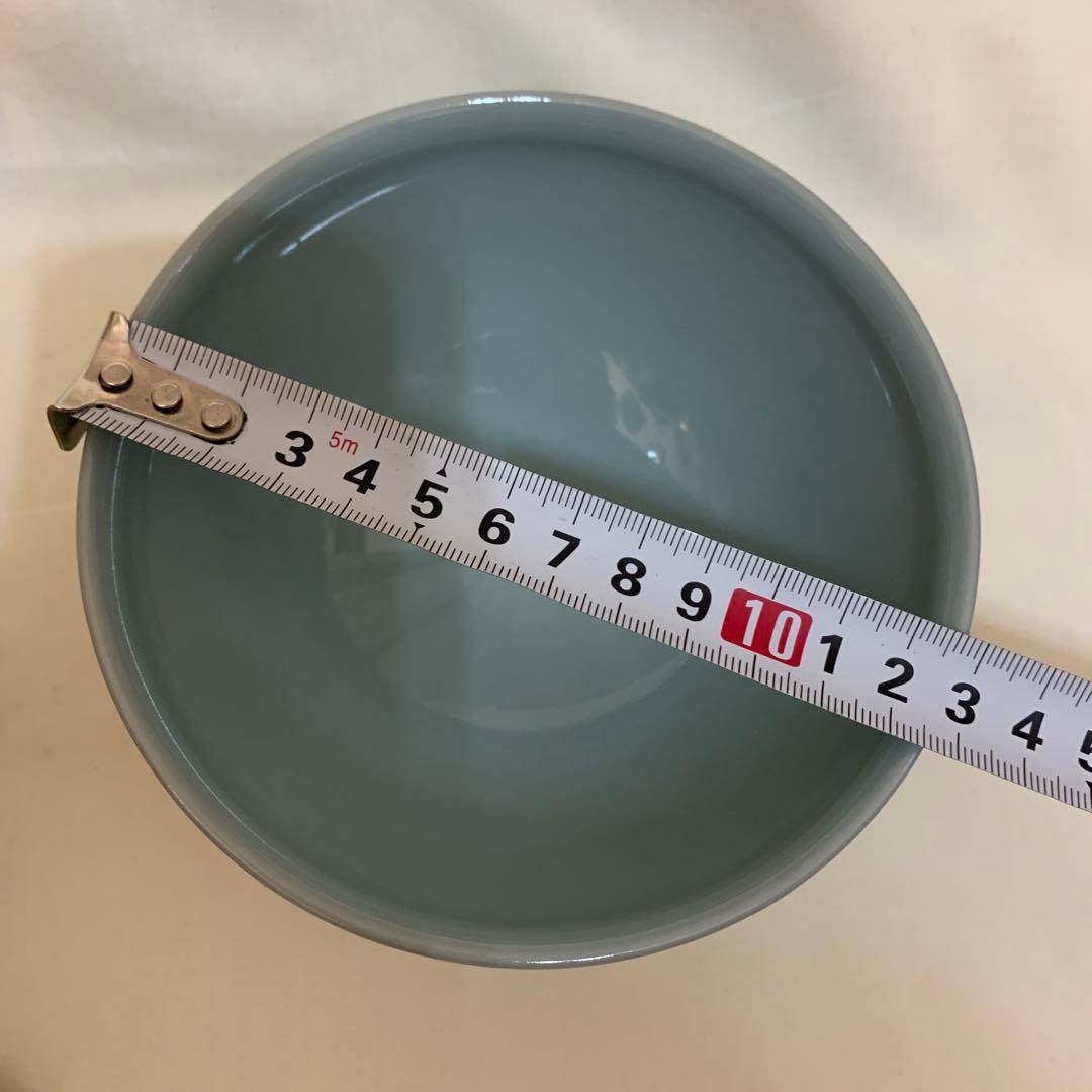 四代　諏訪蘇山　青瓷天目茶盌　銘　照心