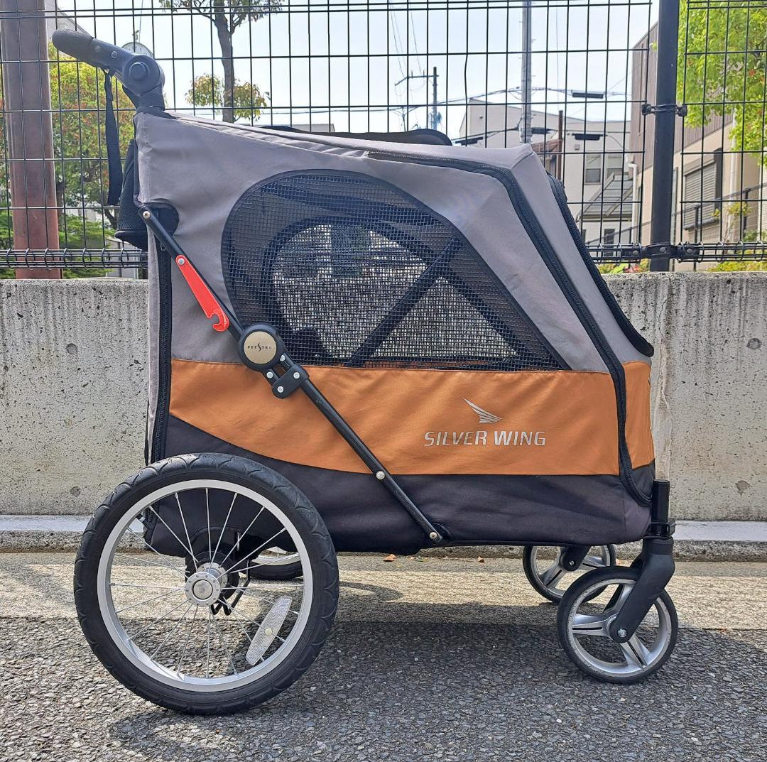 大型犬・多頭飼いカート「Silver Wing」4輪バギー（着払い）